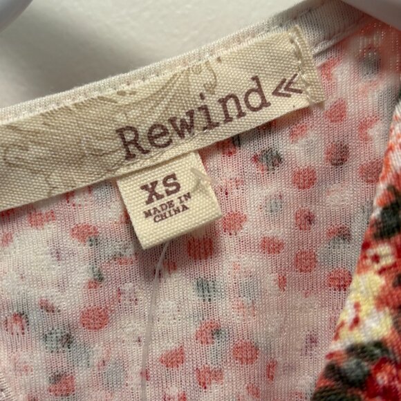 Rewind Fit and Flare Colorful Flowers Dress Size XS NWT - Picture 4 of 9